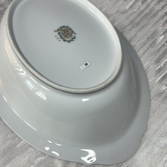 RC SERVING BOWL VTG 1960s PATTERN NORITAKE 564 VICTORIAN ROSES AND LAUREL WREATH - Picture 7 of 10